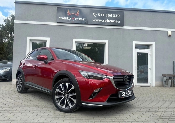 Mazda CX-3 cena 77500 przebieg: 144000, rok produkcji 2020 z Tarnów małe 596